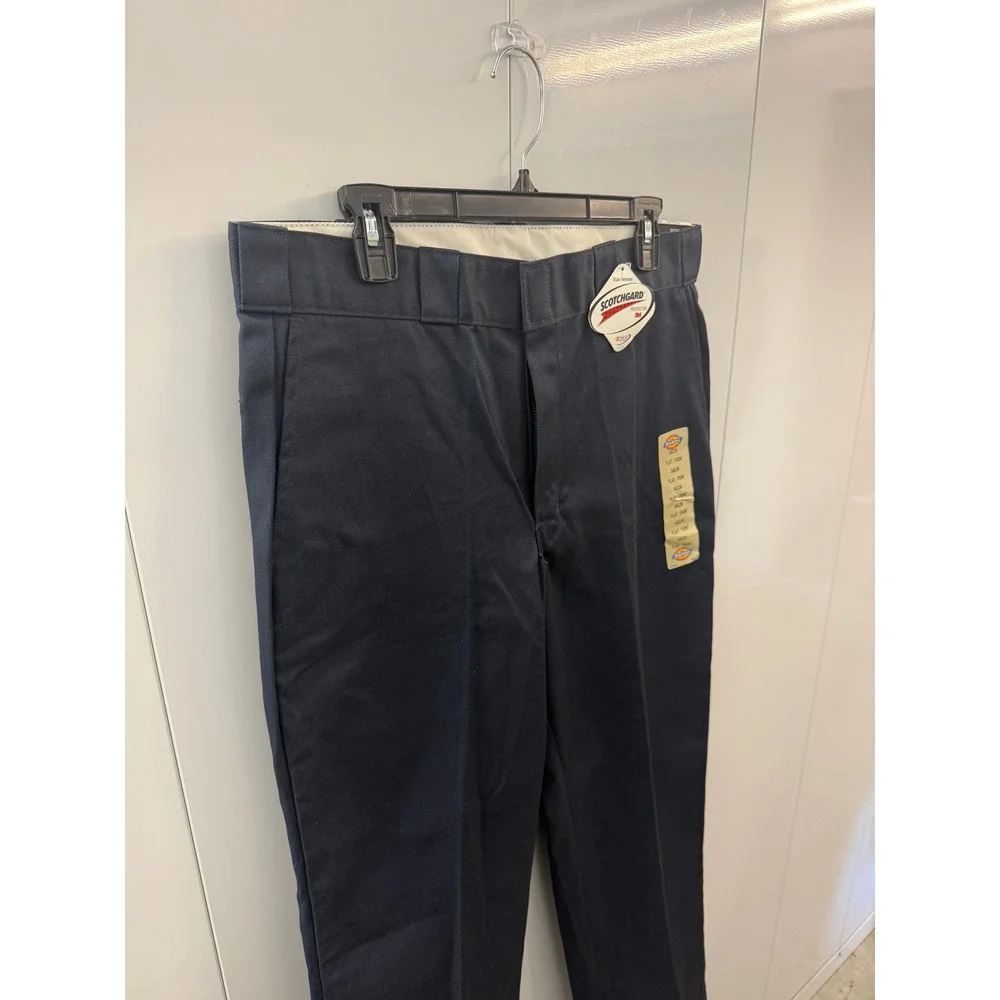 Dickies 874 Original Fit Work Pants Dark Navy Blue 34x30 NWT Flat Front 874DN